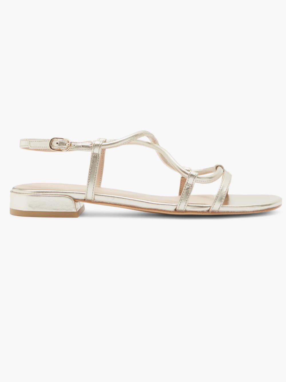 Stuart Weitzman
Nilla Sandal Platino Metallic Strappy Sandal - Women size 9 new
